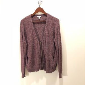 Silence + Noise Low Zipper Sweater
